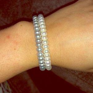 Faux pearl bracelets